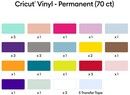 Cricut Premium Vinyl Permanent 30x30cm - 70-pack 