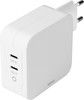 Deltaco 100W Dual USB-C Wall Charger