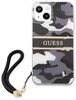 Guess Camo Case with Hand Strap (iPhone 13 mini)