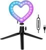 LogiLink Heart-Shaped LED Ring Light with Tripod