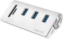 LogiLink USB 3.0 3-Port Hub with Card Reader