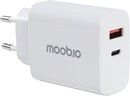 Moobio V�ggladdare 35W USB-C och USB-A PD