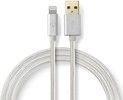 Nedis Fabritallic USB-A to Lightning Cable