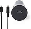 Nedis USB-C Car Charger + USB-C to Lightning Cable 