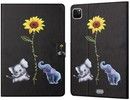 Trolsk Card Slot Folio - Elephants and Sunflower (iPad Pro 11/iPad Air 4)