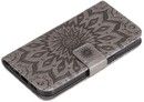 Trolsk Imprint Dahlia Flower Wallet (iPhone 15 Pro)