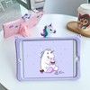 Trolsk Kids Case with strap - Cute Purple Unicorn (iPad 10,2)