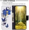 Trolsk Plnbok med Bla Fjrilar (iPhone 16 Pro Max)