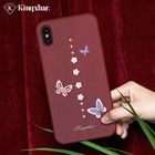 Kingxbar Butterfly Case (iPhone Xs) - Bordeaux