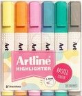 Artline Highlighters 660 Pastel - 6-pak