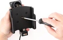 Brodit Aktiv holder med USB-kabel og cigaretadapter 721445