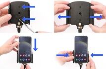 Brodit Aktiv Holder med USB-C opladning