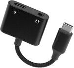 Brodit USB-C splitter, PD 60W + 3,5 mm lyd 216482