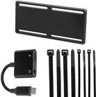 Brodit USB-C splitter, PD 60W + 3,5 mm lyd, med trkaflastning 216483