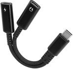 Brodit USB-C Splitter, PD 60W + Audio 216476