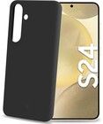 Celly Cromo Soft Rubber Cover (Galaxy S24) - Sort