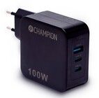 Champion 100W vgoplader med strmforsyning