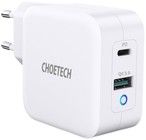 Choetech PD8002 65W 2-ports PD-oplader GaN + USB-C-kabel