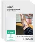 Cricut printbare midlertidige tatoveringsark