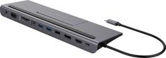 Deltaco USB-C dockingstation med 12 porte