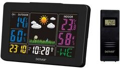 Denver Vejrstation med Ur og Alarm