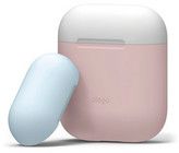 Elago AirPods Duo Silicone Case (AirPods 1/2) - Lyserd (hvid/lysebl)