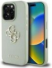 Guess Grained 4G Logo Case (iPhone 16 Pro) - Gr�nn