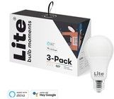Lite Bulb Moments White & Color Ambience E27 - 3 -pak