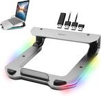 Macally RGB Laptop Stand med USB-porte
