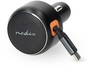 Nedis biloplader med USB-C-kabel 30W