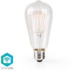 Nedis Wi-Fi Smart LED Klar Vintage Pre E27 ST64