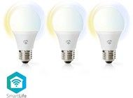 Nedis Wi-Fi Smart LED-pre E27 9W 2700-6500K - 3-pack