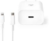 Nedis USB-C vgoplader + Lightning-kabel - 1 meter