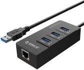 Orico 4-i-1 USB-A Ethernet-adapter