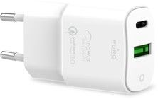 Puro vgoplader USB-C + USB-A 20W