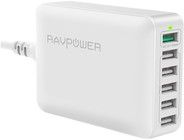 RAVpower 60W 6-Port Desktop USB Ladestation