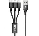SiGN 3-i-1 USB-A-kabel
