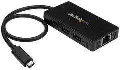 StarTech USB-C-Hubb - 3x USB-A & 1x Ethernet
