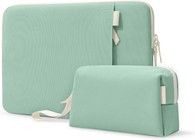 Tomtoc A23 Laptop-sleeve med tilbehr Jelly Pouch (Macbook Pro 14) - Turkis