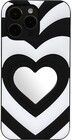 Trolsk Heart Mirror Cover (iPhone 14 Pro Max) - Sort