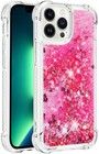 Trolsk Liquid Glitter Cover - Hearts (iPhone 15 Pro)