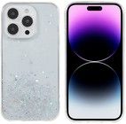 Trolsk Mobilcover med Flydende Glitter - Stjernehimmel (iPhone 14 Pro)