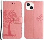 Trolsk Tree and Owl Wallet (iPhone 15 Plus) - Rosa