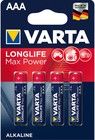 Varta Longlife Max Power AAA / LR03 - 4 -pak