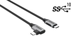 Vivolink vinklet USB-C til USB-C-kabel
