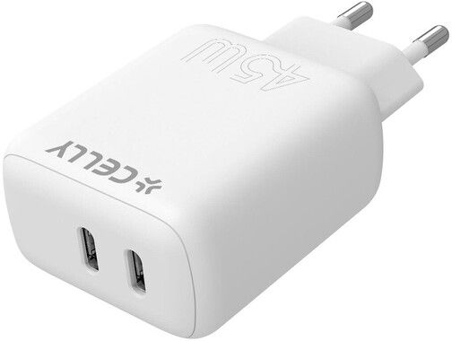 Celly 45W Fast Charger 2 x USB-C