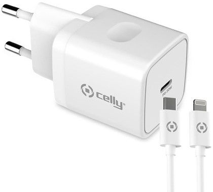 Celly USB-C till Lightning Vggladdare 20W 