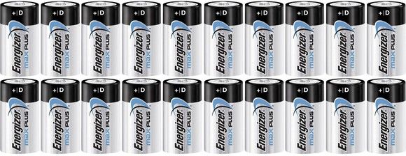 Energizer Max Plus D-batterier 20-pack