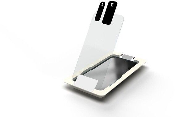 eStuff Titan Shield Clear Glass with Installation Box (iPhone 14 Pro)