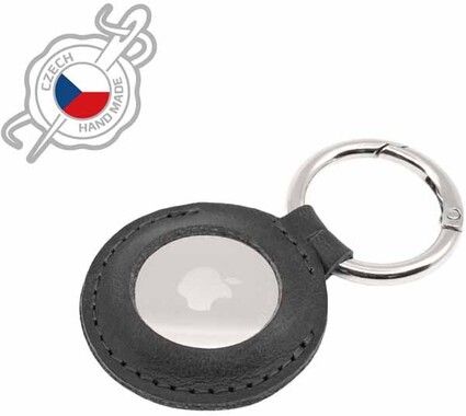 Fixed Real Leather Keychain Case (AirTag)